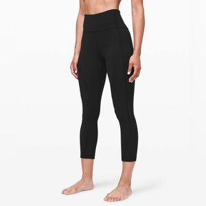 lululemon Wunder Under Crop Ribbed - black